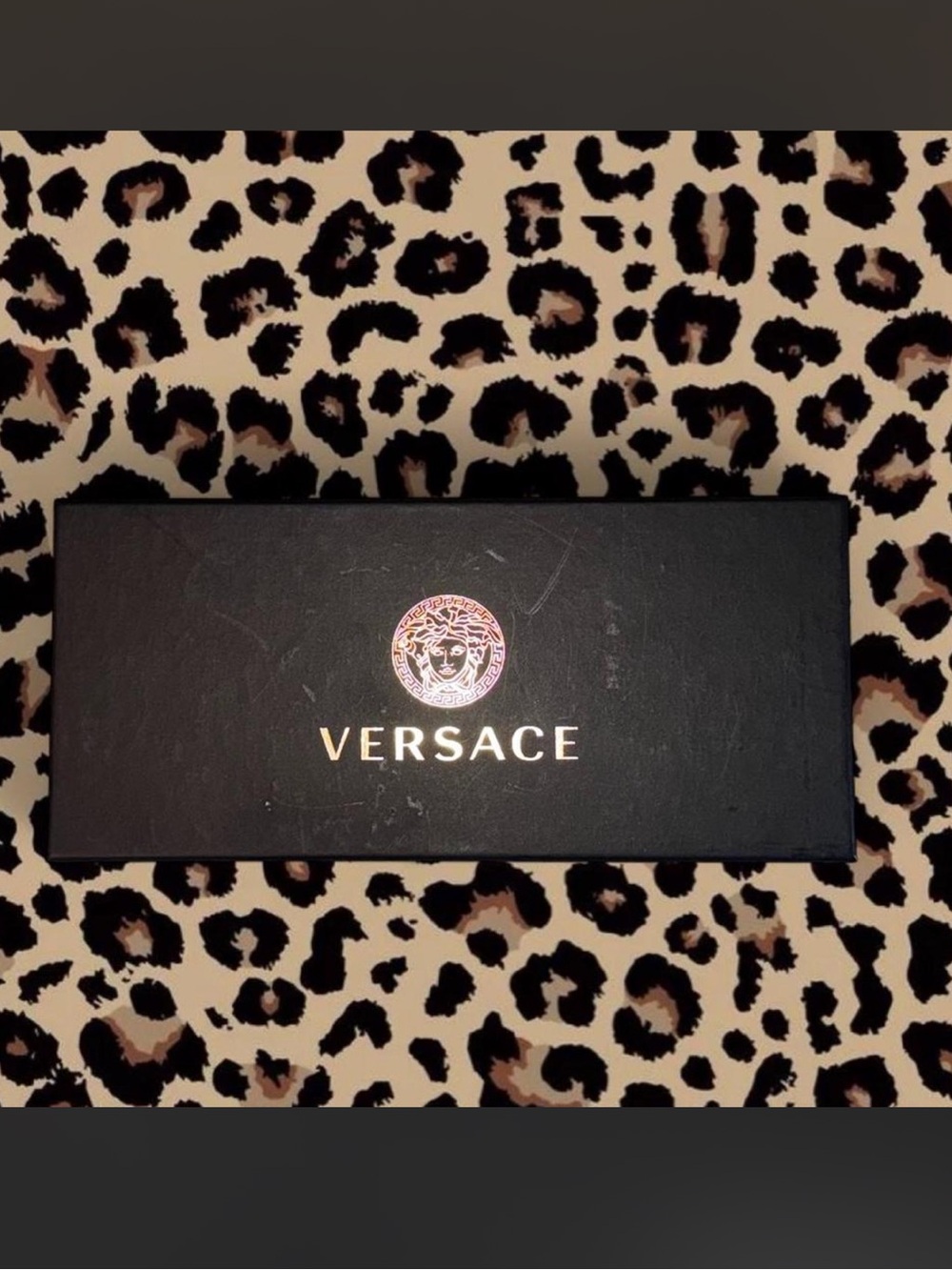 Versace Black Sunglasses Box with Gold Logo